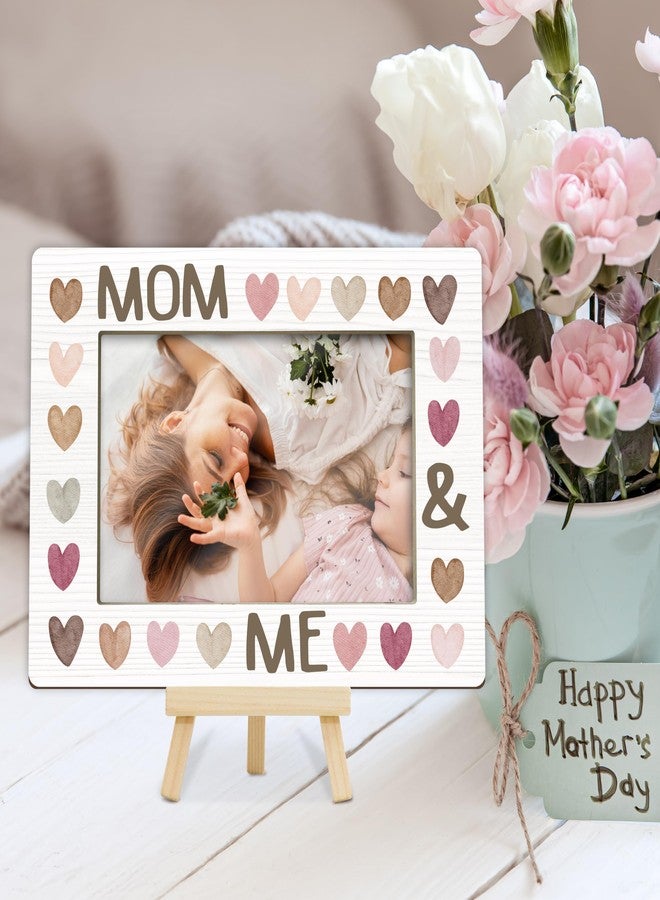 Kqfdr Mommy & Me Picture Frame, Gift for New Mom, First Mother's Day Photo Frame Gifts from Daughter Son, Mommy Birthday Gift (4x6-Horizontal) A05 - Image 1